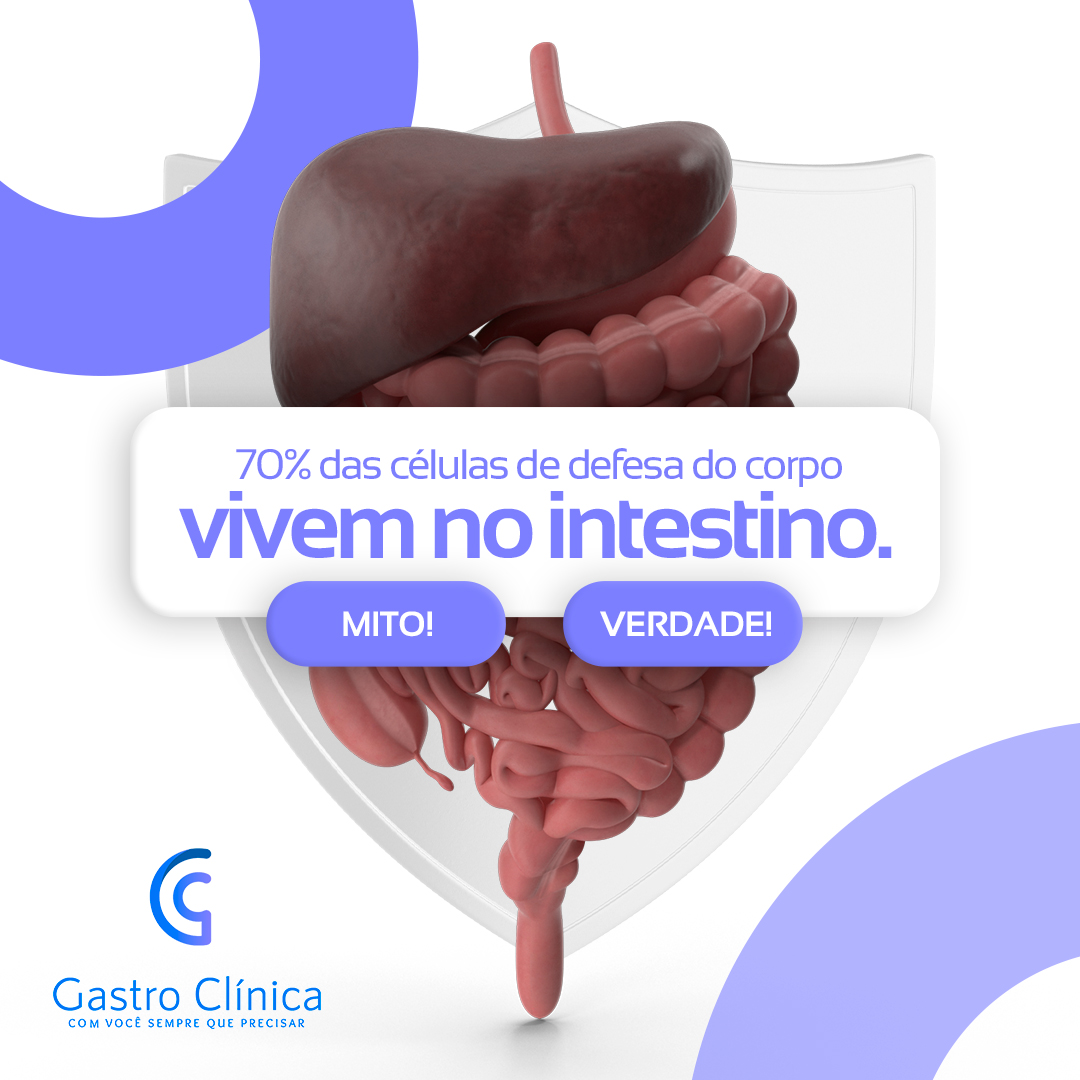 Imagem postagem 70% das células de defesa do corpo vivem no intestino?